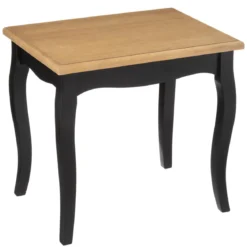 TABLE CAFE CHRYSA NOIR D.60X38X56.3CM