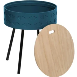 TABLE CAFE COFFRE SHIRO BLEU