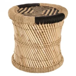 TABLE CAFE CORDE NOIR D.37X37.8CM