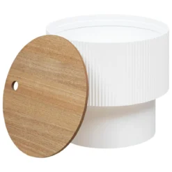 TABLE CAFE ENOLA BLANC D.38.5X35CM