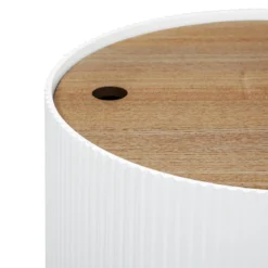 TABLE CAFE ENOLA BLANC D.38.5X35CM