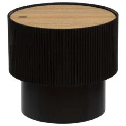 TABLE CAFE ENOLA NOIR D.38.5X35CM