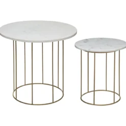 TABLE CAFE MARBRE D.40X45CM