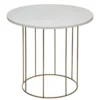 TABLE CAFE MARBRE D.60X55CM