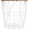 TABLE CAFE METAL BLANC KUMI D.41X40CM