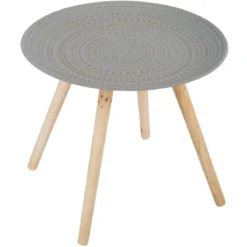 TABLE CAFE MILEO LIVING GRIS