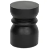 TABLE CAFE TOTEM JAFAR BOIS NOIR H.39.5CM