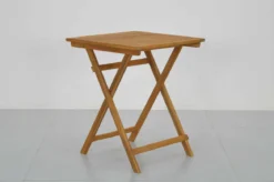 TABLE CARRE ACACIA 60X60X74CM