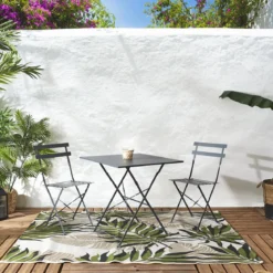TABLE CARREE PLIANTE CAMARGUE GRIS