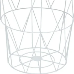 TABLE D APPOINT KUMI BLANC D.40X37X37CM