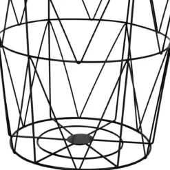 TABLE D APPOINT KUMI NOIR D.40X37X37CM