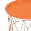 TABLE D APPOINT KUMI ORANGE D.40X37X37CM