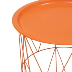 TABLE D APPOINT KUMI ORANGE D.40X37X37CM