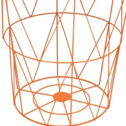 TABLE D APPOINT KUMI ORANGE D.40X37X37CM
