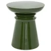 TABLE D APPOINT TOTEM JAYA METAL VERT D.38CM