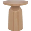 TABLE D APPOINT TOTEM SITA METAL BEIGE D.38CM
