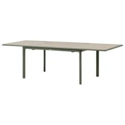 TABLE DILORS ALUMINIUM LIN LAURIER 10 PLACES