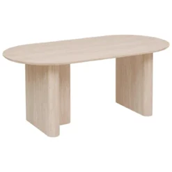 TABLE DINER EFFET TRAVERTIN ANAYA 180X90CM