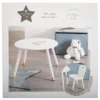 TABLE DOUCEUR BLANC D.60CM