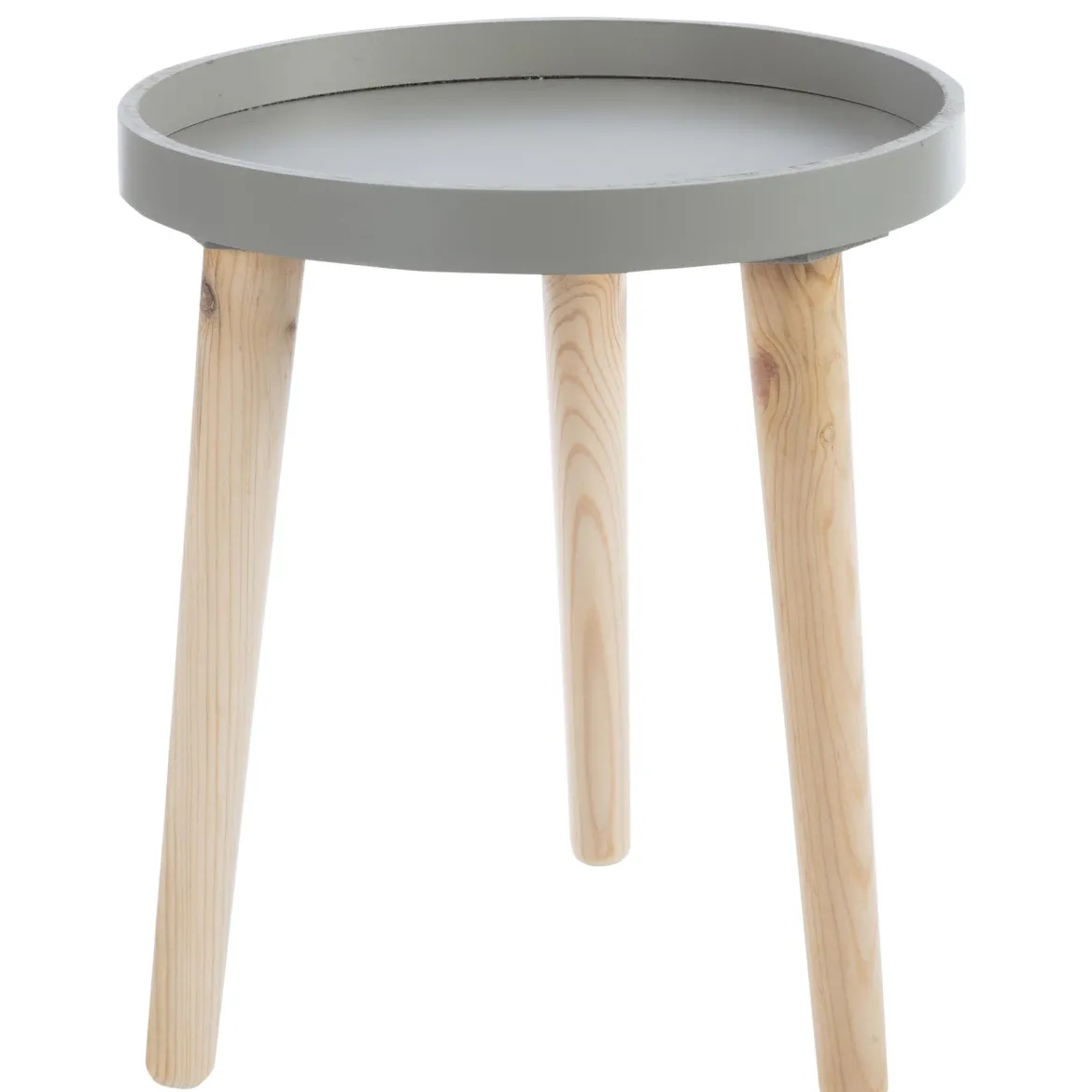 TABLE ET PLATEAU BOIS 3 PIEDS PIN 30X35CM