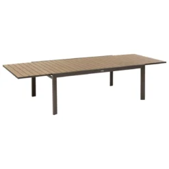 TABLE EVASION ALUMINIUM IMPRIME HONEY PRALINE 14 PLACES