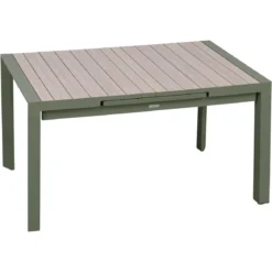 TABLE EVASION EXTENSIBLE ALUMINIUM LIN LAURIER 8 PLACES