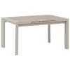 TABLE EVASION EXTENSIBLE ALUMINIUM LIN ARGILE 8 PLACES