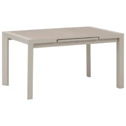 TABLE EVASION EXTENSIBLE ALUMINIUM LIN ARGILE 8 PLACES