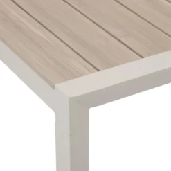 TABLE EVASION FIXE ALUMINIUM LIN ARGILE 4 PLACES