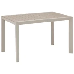 TABLE EVASION FIXE ALUMINIUM LIN ARGILE 4 PLACES