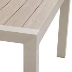 TABLE EVASION FIXE ALUMINIUM LIN ARGILE 12 PLACES