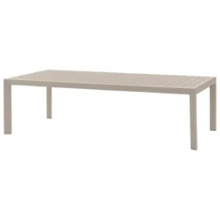 TABLE EVASION FIXE ALUMINIUM LIN ARGILE 12 PLACES