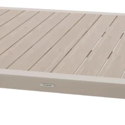 TABLE EVASION FIXE ALUMINIUM LIN ARGILE 12 PLACES