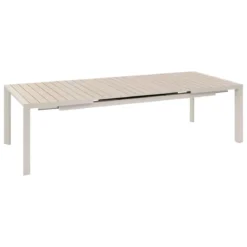 TABLE EVASION RALLONGE AUTOMATIQUE LIN ARGILE 10 PLACES