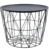 TABLE FILAIRE METAL GRIS D.50CM