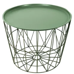 TABLE FILAIRE METAL VERT D.50CM