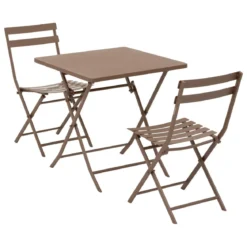 TABLE GREENSBORO CARREE BRONZE 2 PLACES