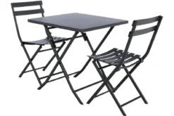 TABLE GREENSBORO CARREE GRAPHITE 2 PLACES