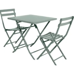 TABLE GREENSBORO CARREE OLIVE 2 PLACES