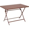 TABLE GREENSBORO RECTANGLE ACAJOU 4 PLACES