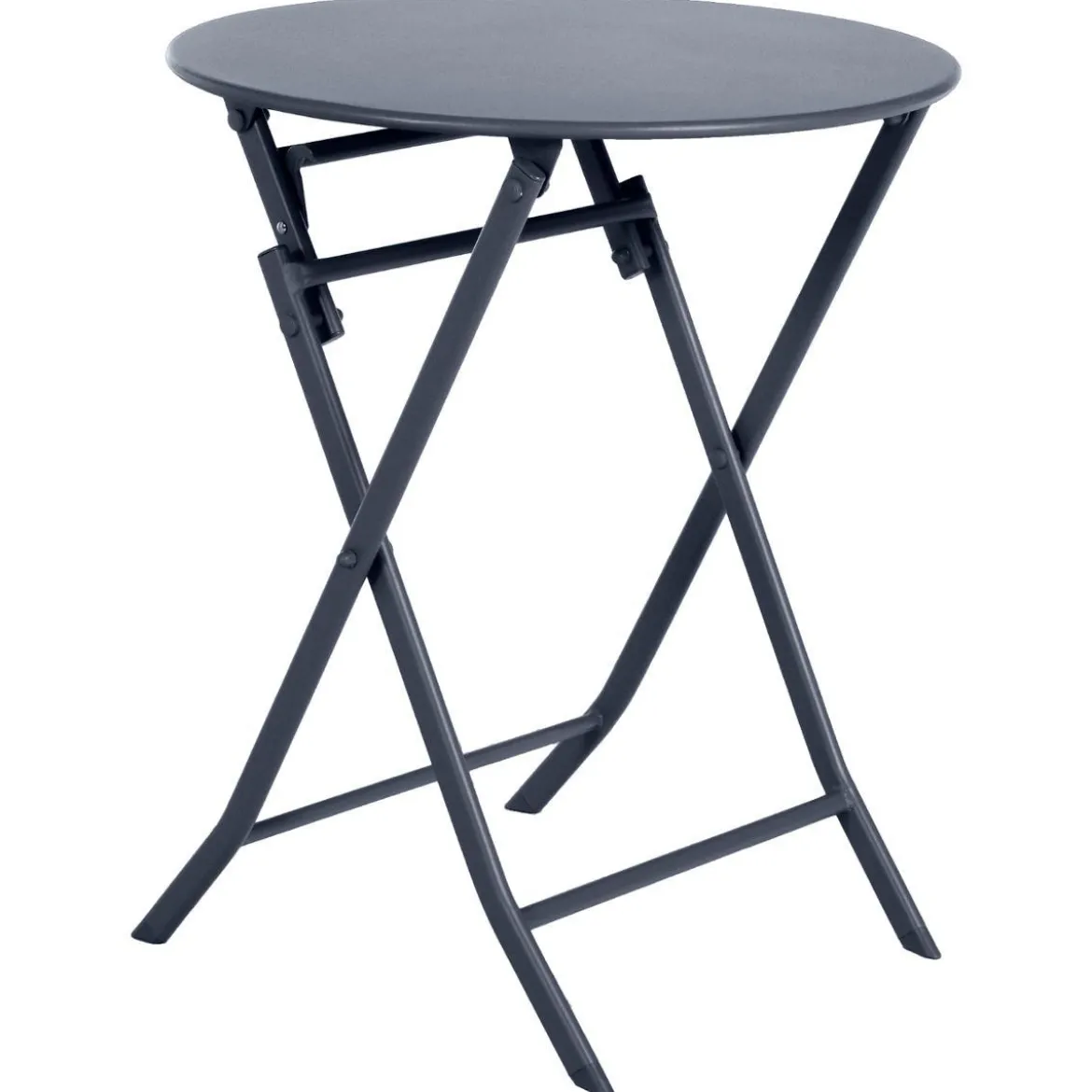 TABLE GREENSBORO RONDE GRAPHITE 2 PLACES