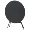 TABLE GREENSBORO RONDE GRAPHITE 4 PLACES