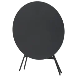 TABLE GREENSBORO RONDE GRAPHITE 4 PLACES