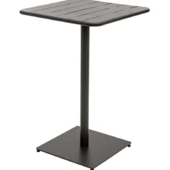 TABLE HAUTE PHUKET CARREE GRAPHITE 2 PLACES