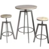TABLE MANGE DEBOUT 2 TABOURETS REGLABLES ARIA