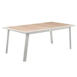 TABLE PAVANE EXTENSIBLE ALUMINIUM LIN 12 PLACES