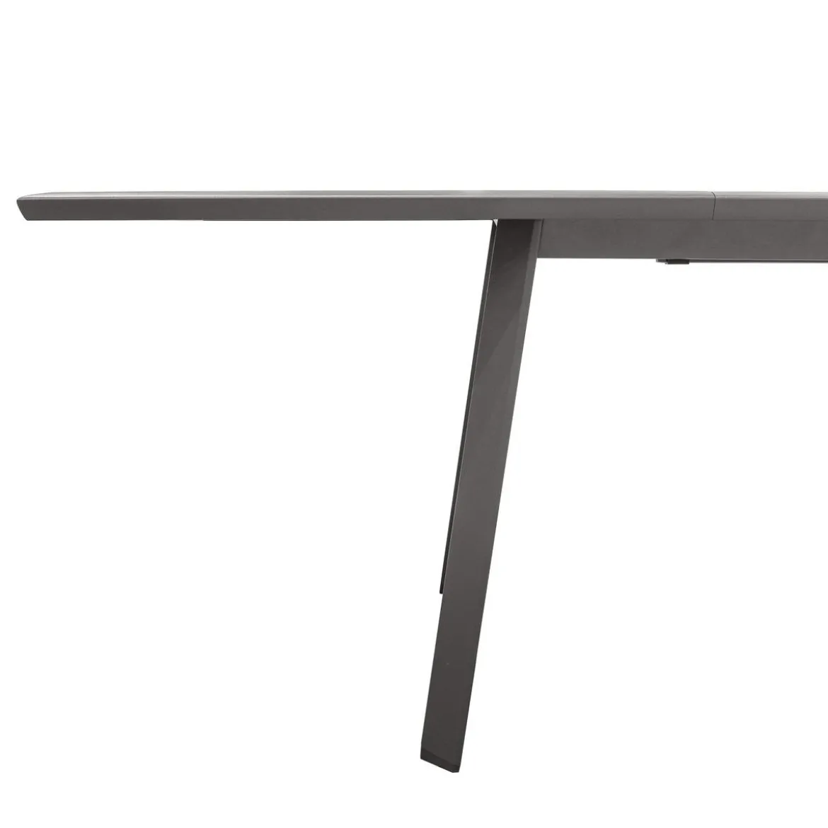 TABLE PAVANE EXTENSIBLE ALUMINIUM GRAPHITE 10 PLACES