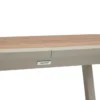 TABLE PAVANE EXTENSIBLE VERRE IMPRIME ARGILE 10 PLACES