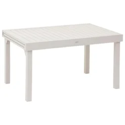 TABLE PIAZZA EXTENSIBLE ALUMINIUM ARGILE 10 PLACES