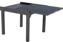 TABLE PIAZZA EXTENSIBLE ALUMINIUM GRAPHITE 8 PLACES